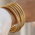 5 pc metallic bangles