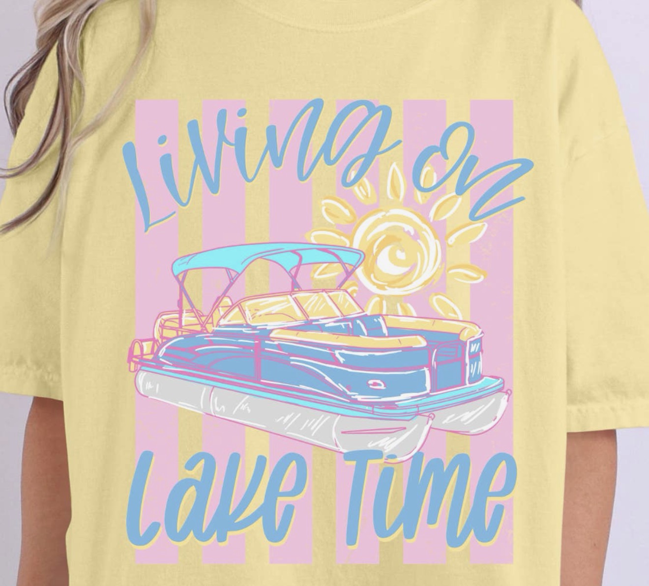 Living on lake Time Butter Yellow