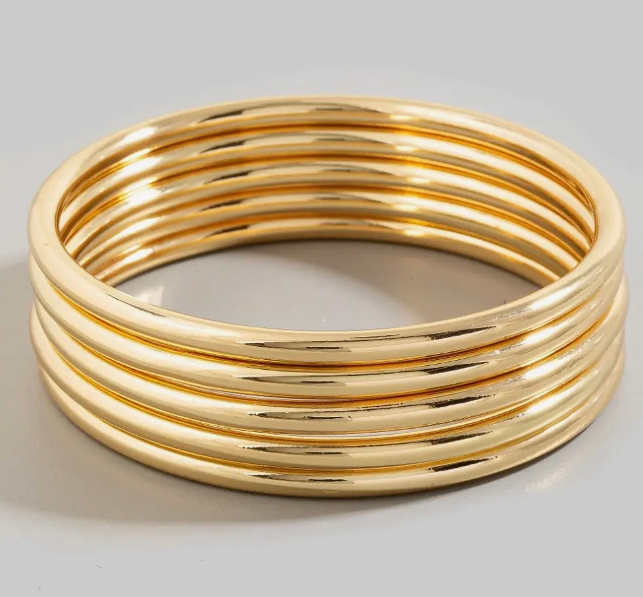 5 pc metallic bangles