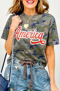 AMERICA camo tee