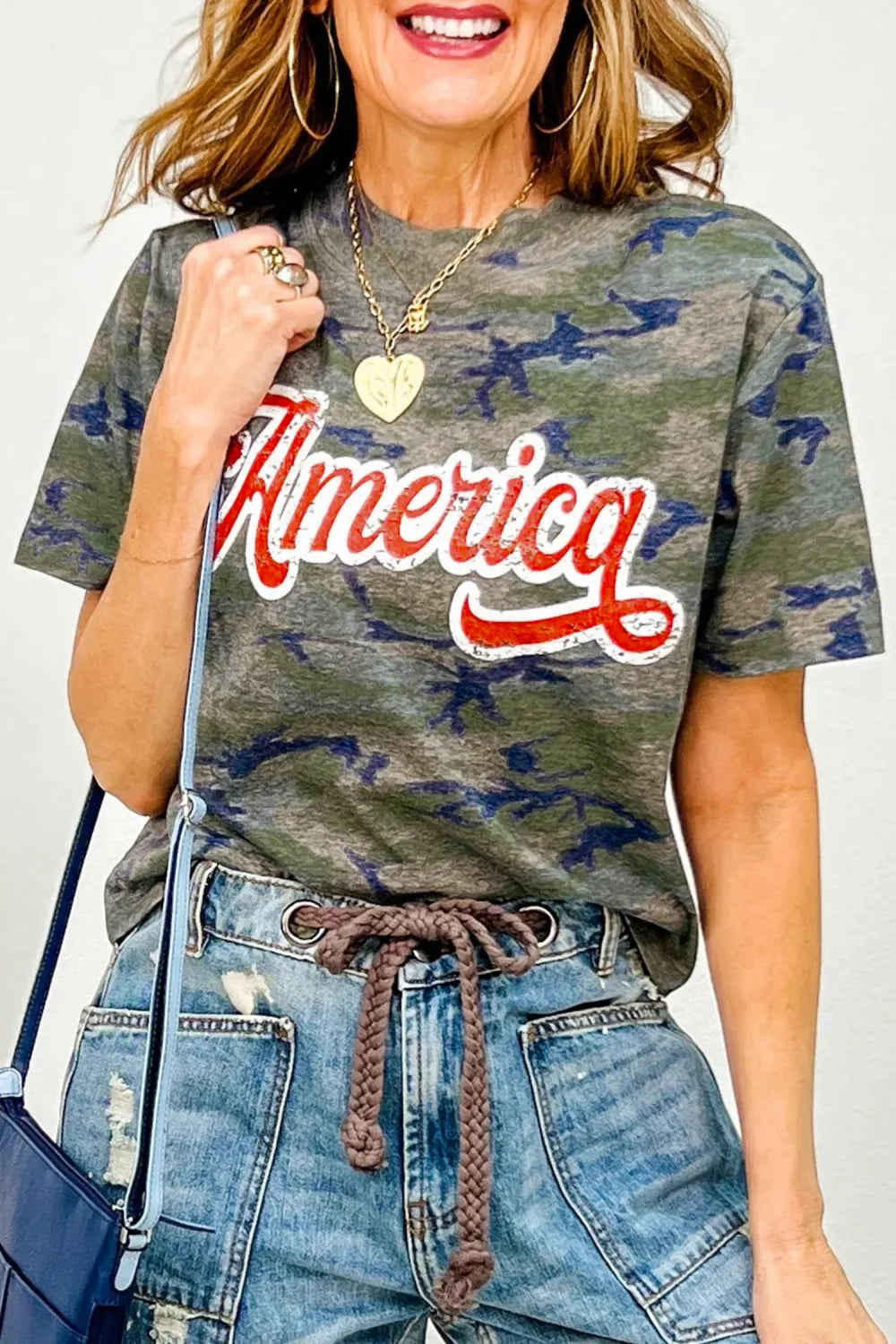 AMERICA camo tee