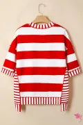 Red, White Strip Top