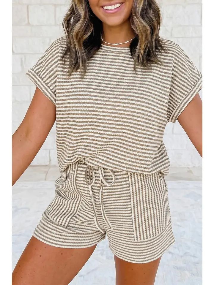 Brown Stripe Set