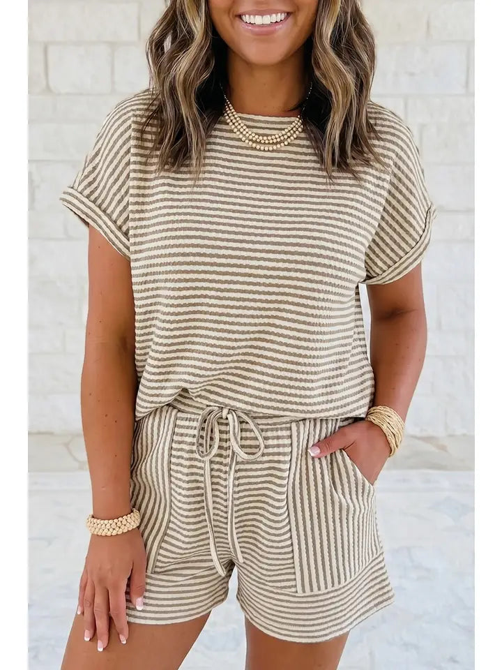 Brown Stripe Set