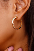 Gold  Wrinkled hoops