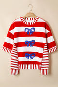 Red, White Strip Top